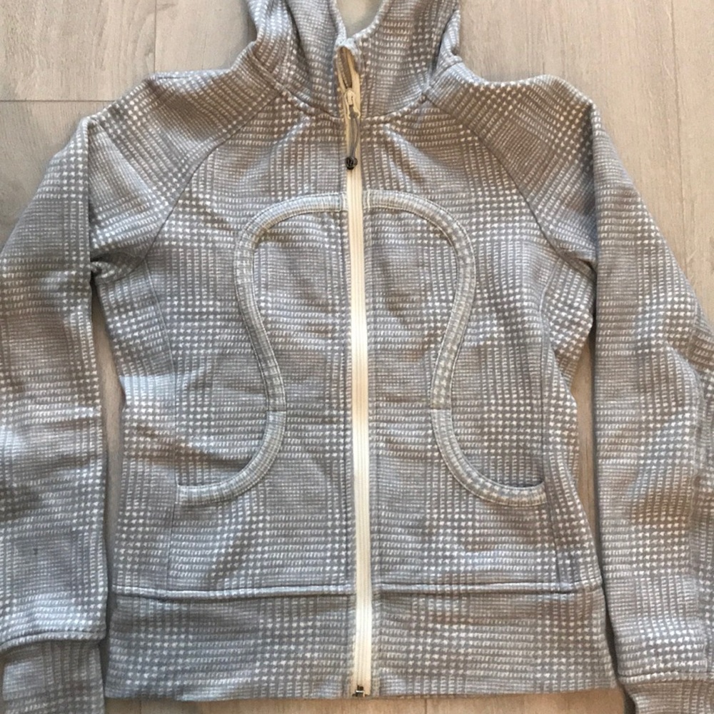 Lululemon Grey Scuba Zip-Up Hoodie